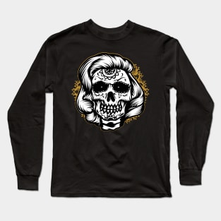 Marilyn skull Long Sleeve T-Shirt